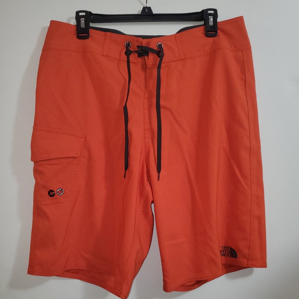 The North Face board shorts.
